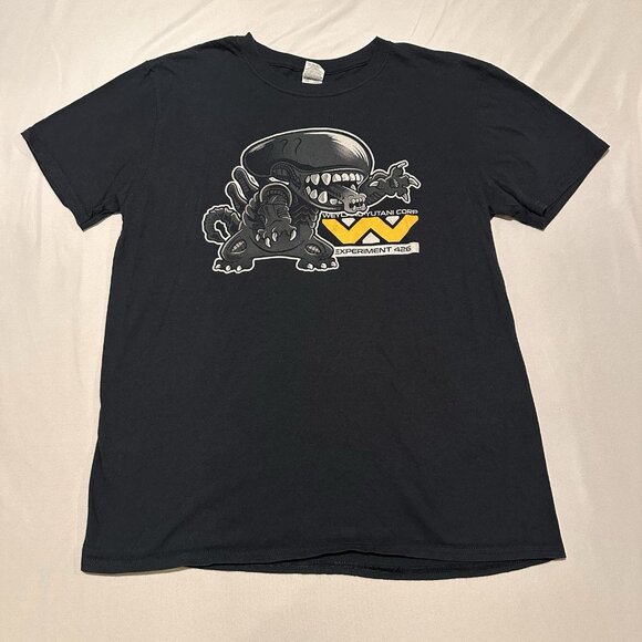 Alien Xenomorph Lilo And Stitch 426 Parody Shirt Mens Large Black Movie Tee - Picture 1 of 8